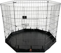 PJYuCien Puppy Playpen with Bottom Pad and Door, 8 Panels 42" H by PJYuGienPetGarden