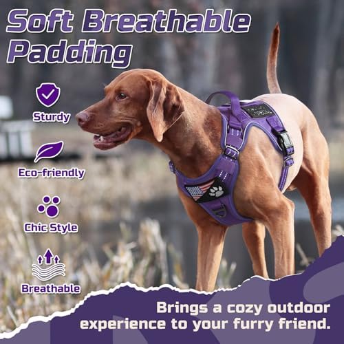 rabbitgoo Tactical Dog Harness for Large, No Pull Military Service Vest - Image 3