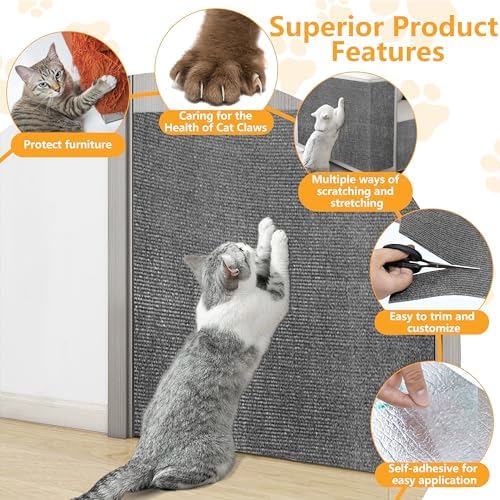 Cat Scratch Pad for Wall, Scratch Furniture Protector - Image 3