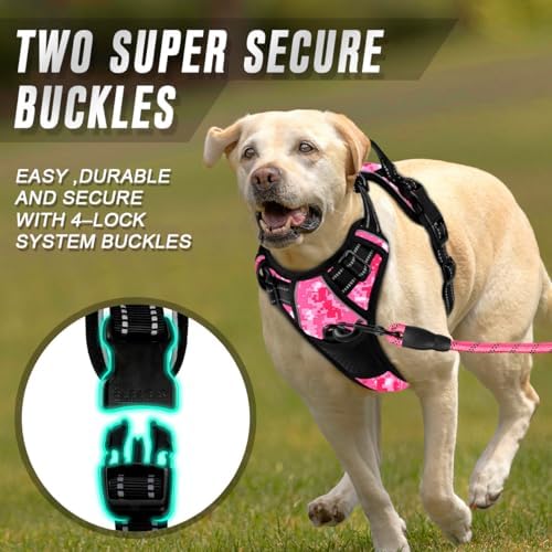 BARKBAY Dog Harness No Pull for Medium Sized Dog Front Back Clips, Dog Vest - Image 4