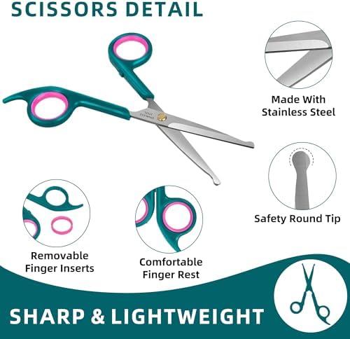 Pet Grooming Scissors Kit, Dog Grooming Shears - Image 2