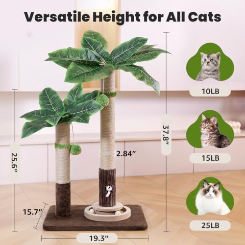 Woochpet 2Cat Posts with Cat Toys, Scratching Post - Image 6