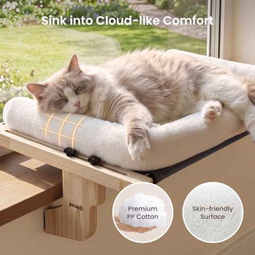 Pecute Cat Windowsill Perch, Cloud-Soft Cat Bed - Image 5