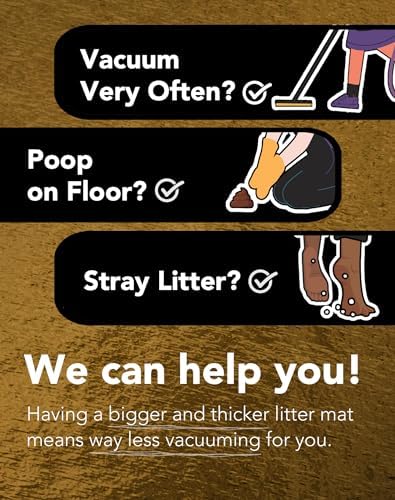 Lukamoo® Cute Cat Litter Mat, for Kitty Litter & Cute Cat Litter Box, Litter - Image 2