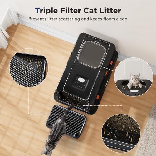 FURTIME Stainless Steel Litter Box - Image 6