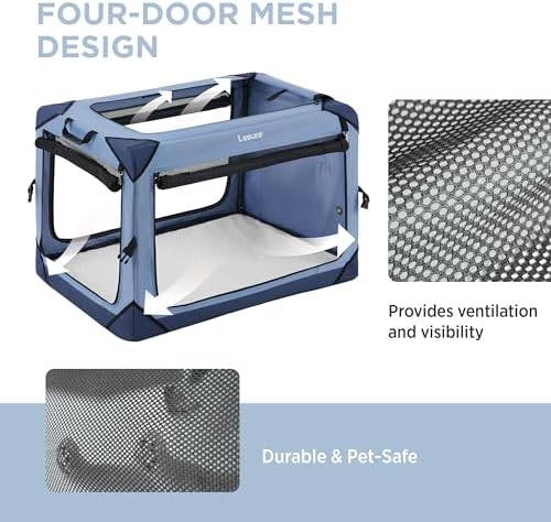 Lesure Portable Soft Collapsible Dog Crate - Image 4