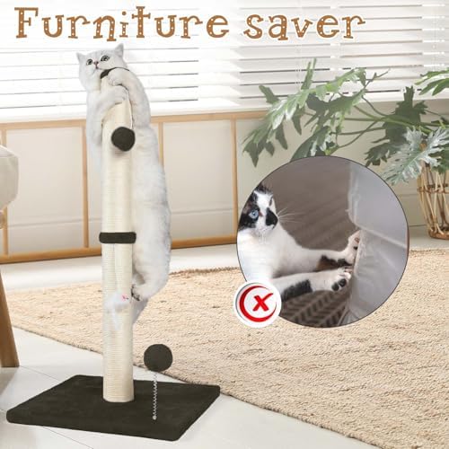 ANWA 32" Tall Sisal Cat Scratching Posts Tree - Image 6