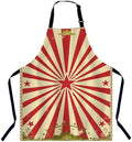 Vintage Circus Apron Adjustable Neck Bib Apron by Unknown