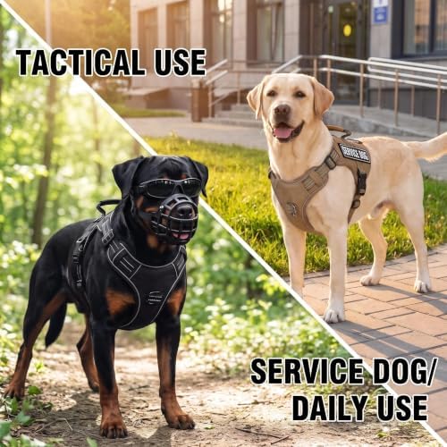 Dog Harness and Leash Set for X-Large Dogs, No Pull Tactical Dog Harness - Image 2