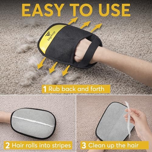 2 Pack Pet Hair Removal Glove for Dogs & Cats - Image 3