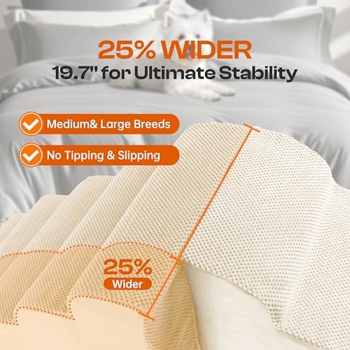 Miorun Extra Wide Dog Stairs for Large Dogs - Image 2