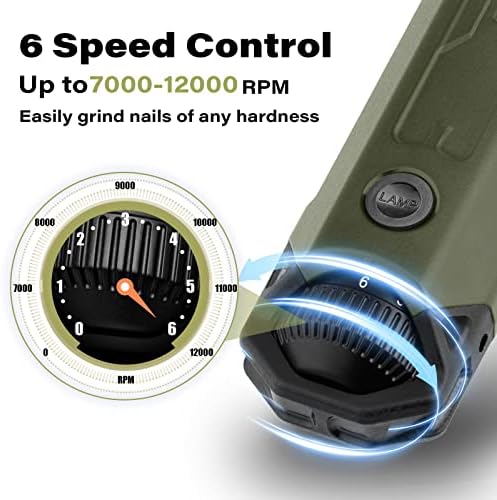 Casfuy 6-Speed Dog Nail Grinder - Image 2