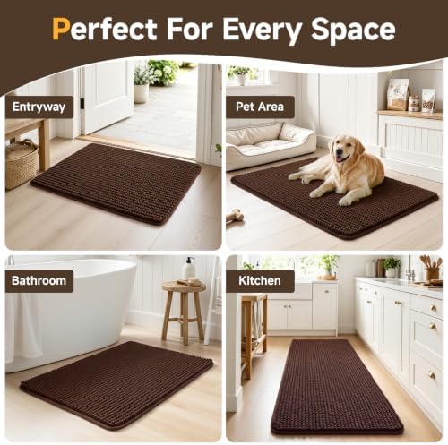 Ophanie Brown Door Mat 28x18, Muddy Mats - Image 7