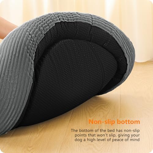 Dwanton Orthopedic Small Dount Dog Bed Cat Bed, Calming Egg-Crate Foam - Image 5