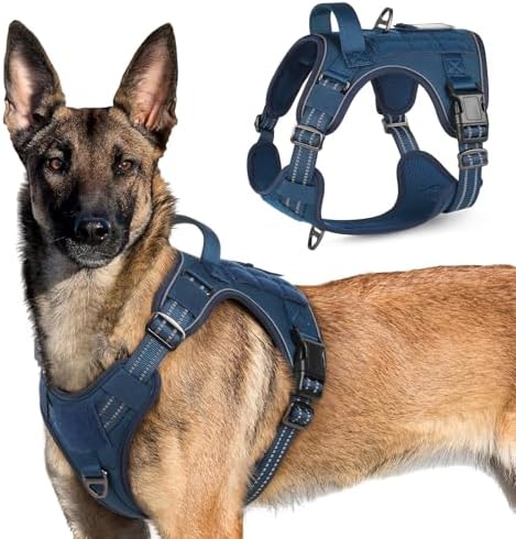rabbitgoo Tactical Dog Harness for X-Large, No Pull Military Service Vest by rabbitgoo