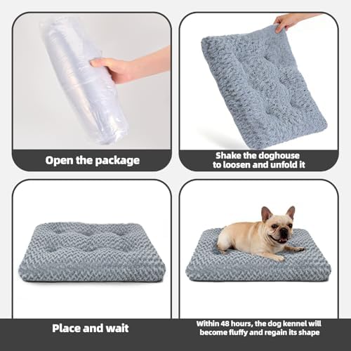 Dog Bed Large Size, Plush Washable Pet Bed Mat, Dog Crate Bed 41"x27" - Image 7