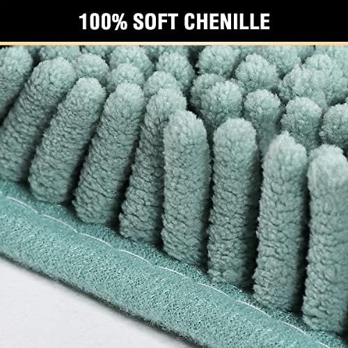 H.VERSAILTEX Microfiber Bath Rugs Chenille Floor Mat Ultra Soft Washable - Image 3