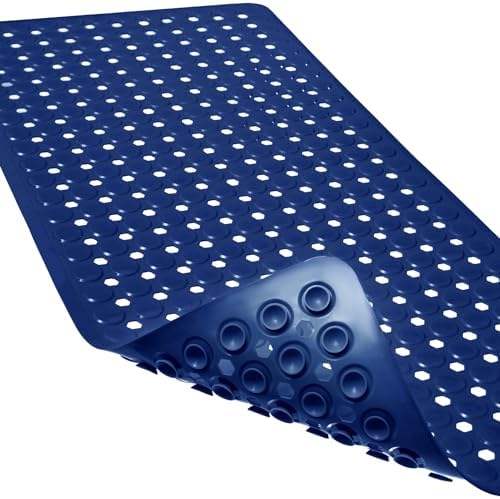 Non-Slip Bathtub and Shower Mats, Power Grip Bath Mat 35 x 16.3 Inch by Linoows