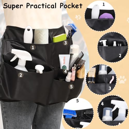 Pet Groomer Pocket Apron Waterproof Pet Grooming Apron Work Aprons Clothes - Image 2