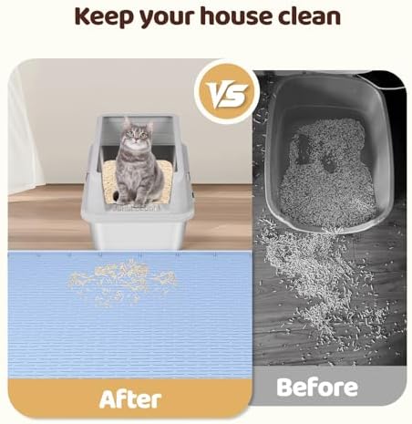 Silicone Cat Litter Mat for Litter Box 50”x35” Large Cat Mat - Image 4