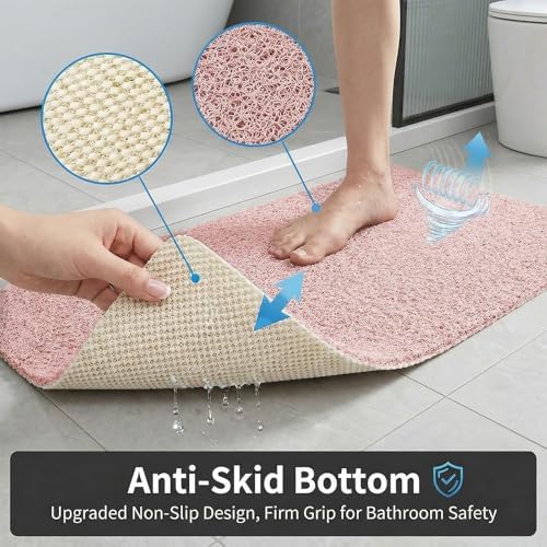 Shower Mat Non Slip, 16 x 24 Inch, Soft PVC Loofah Bath Mats - Image 5