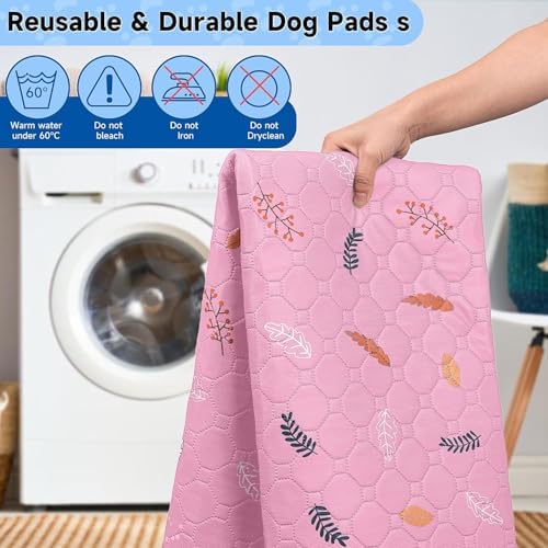 Sunheir Washable Pee Pads for Small Pet 5-Pack, Reusable Pet Training Pads - Image 5
