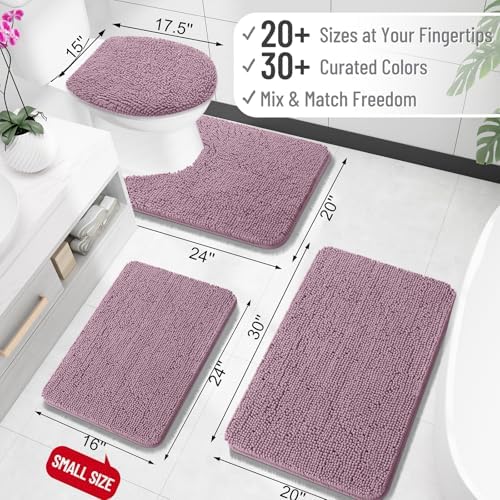 OLANLY Bathroom Rugs 30x20, Extra Soft Absorbent Chenille Bath Rugs - Image 2