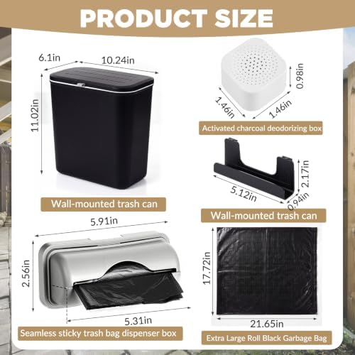Mifoci Dog Poop Trash Can Outside, 2.4 Gallon - Image 2