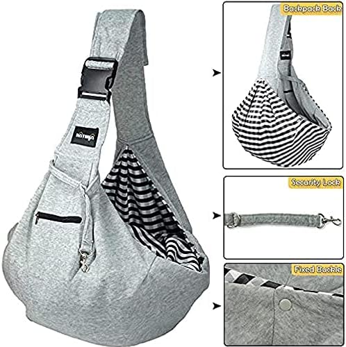 NATUYA Small Dog Carrier Sling Cat Sling, Adjustable Strap Hand Free Pet Puppy - Image 3