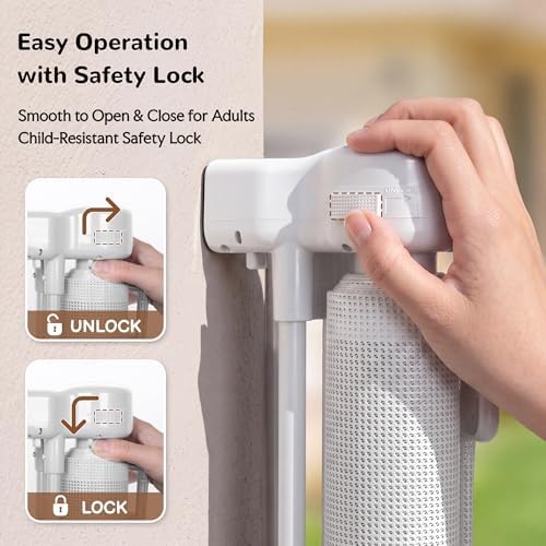 GRENFU 200" Extra Long Baby Gate 37" Tall, Indoor/Outdoor Retractable Fence - Image 5