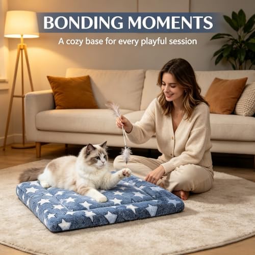 Dog Bed Mat for Crate, Soft Kennel Pad, Durable Mat for Dogs and Cats - Image 2