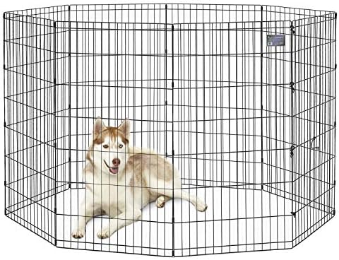 MidWest 48-Inch Exercise Pen, No Door, 16 Sq Ft Play Area by MidWestHomesForPets