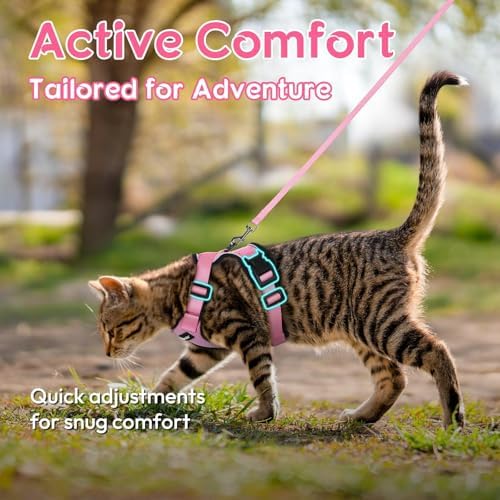 Dooradar Cat Harness and Leash Set, Adjustable and Escape Proof - Image 5