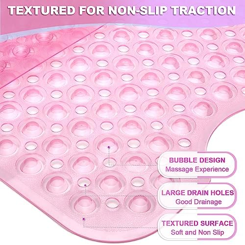 Bathtub and Shower Mats, 40x16 Inch Extra Large Non Slip Soft Bath Tub Mat - Image 2