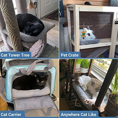 Small Cat Bed Mat, Indoor Pet Beds Furniture Carrier Crate Anti Skid Pad - Image 5