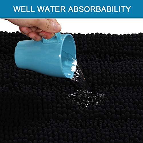 H.VERSAILTEX Bath Rugs for Bathroom Non Slip Bath Mats Extra Thick Chenille - Image 5