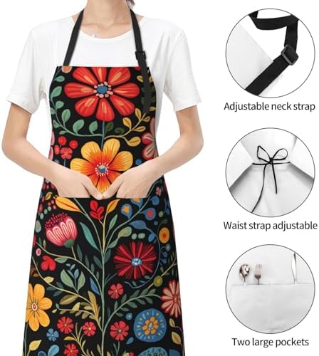 Art Apron with Pocket for Women Men - Image 3