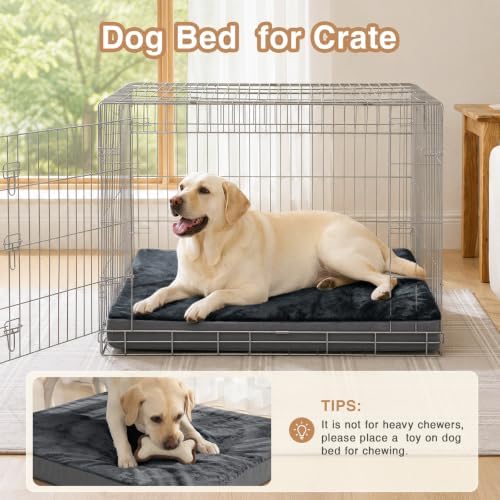 Waterproof Dog Bed Large Sized Dogs, Orthopedic Washable Crate Pad 35"x22" - Image 3