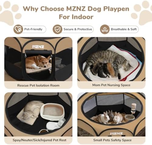 Dog Cat Playpen Indoor Outdoor, Small Animal Crate - Image 3