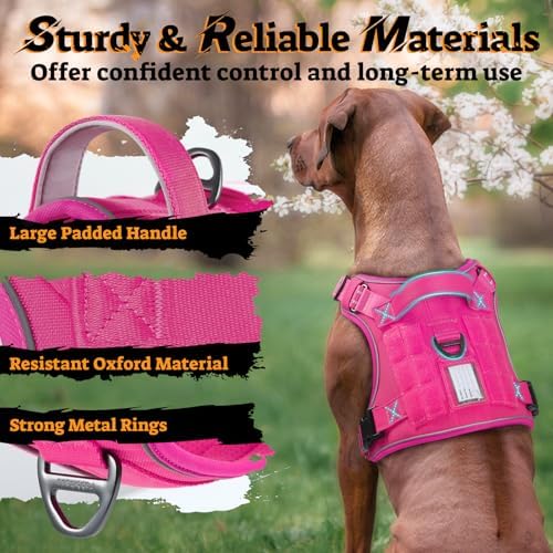 rabbitgoo Tactical Dog Harness Medium Sized, No Pull Service Pet Vest - Image 5