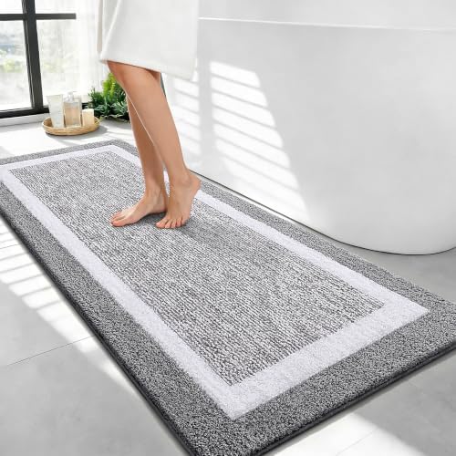 OLANLY Bathroom Runner Rugs 44x24, Long Bath Mats by OLANLY