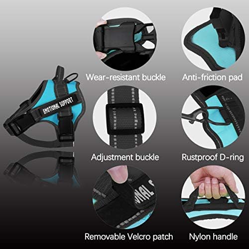 voopet Service Dog Harness, Emotional Support Pet Vest Harness, Reflective - Image 2