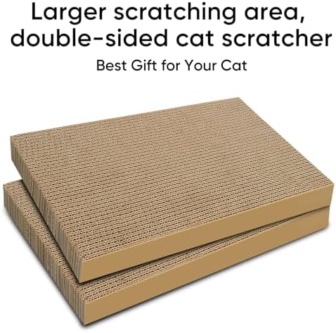Cat Scratcher 5-Pack Refills, Large Cardboard Pads - Image 4