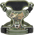 Timos Small Dog Harness, No Pull No Choke, Easy On & Off, Military Green by Timos