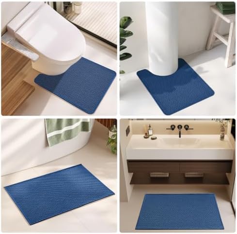 TYUU Bathroom Runner Rugs, Long Bath Mat Runner Washable Thin Quick Dry Low - Image 6