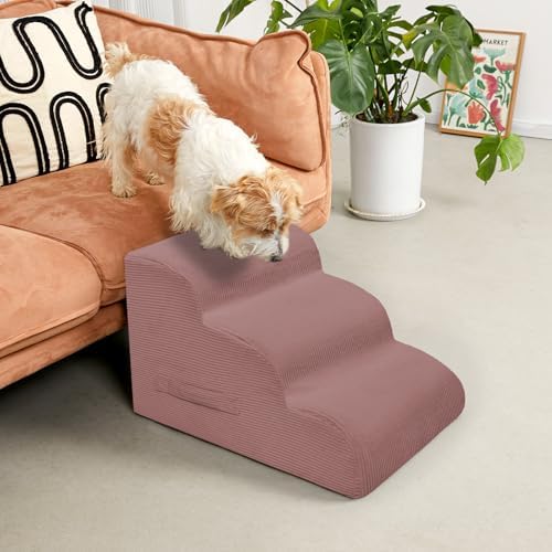 Mesa Lemon 3 Step Dog Stairs Pet Ramp - Image 2