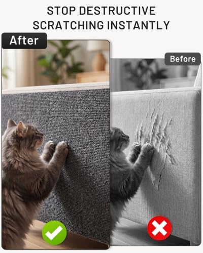 Cat Couch Scratcher for Furniture Protection, Self-Adhesive Cat Scratching Mat - Image 5