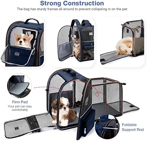 Extra Large Cat Backpack Carrier Expandable Pet Carrier Backpack - Image 3