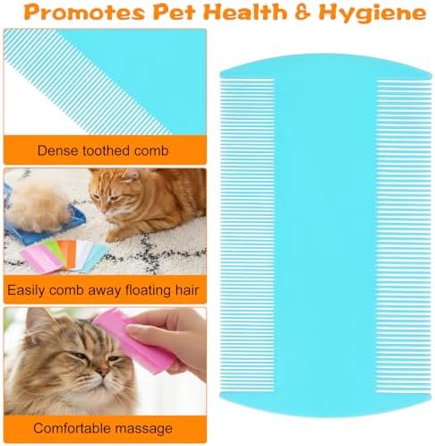 100 Pcs Pet Flea Combs, Double Sided Fine & Wide Tooth Comb - Image 5