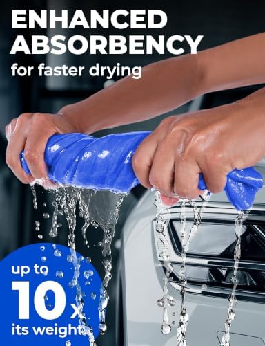 Premium Shammy Cloth for Car Drying – 2pk+1 Free – 26"x17" – Soft Chamois - Image 2